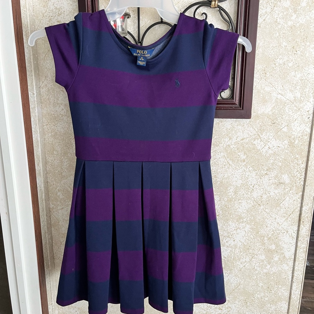 Nice purple and navy striped Ralph Lauren dress